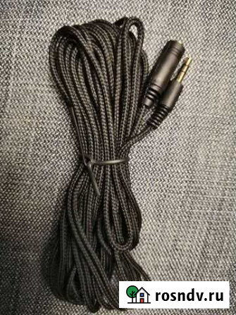 Удлинитель кабель AUX 3.5 mini jack 5 м папа мама Краснодар - изображение 1
