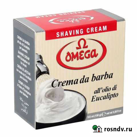 Крем-мыло для бритья от Omega с маслом эвкалипта Белый Яр - изображение 1