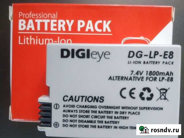 Новый аккумулятор для фотоаппарата Canon Семенов - изображение 1