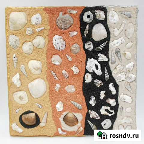 Картина инсталяция акрил, сухоцветы, ракушки Екатеринбург - изображение 1