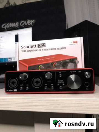 Focusrite scarlett 2i2 3rd gen Астрахань - изображение 1