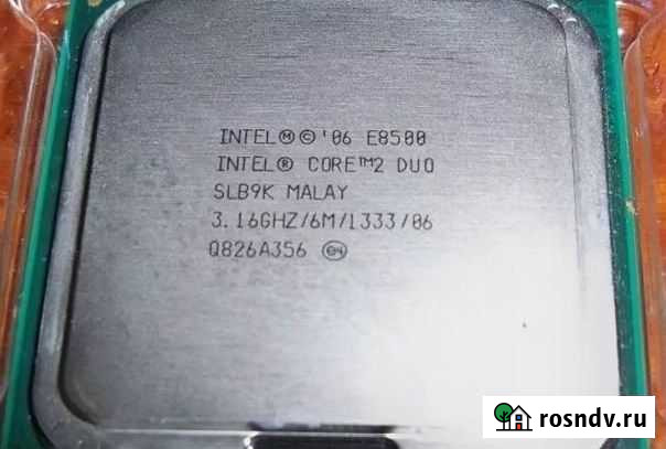 Intel процессор s775 core2duo e8500 3,1ггц Омск - изображение 1