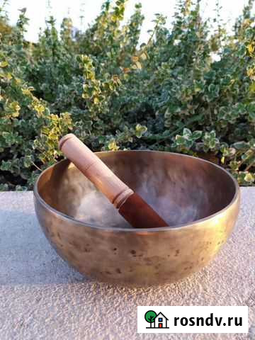 Поющая чаша 19.3 см, изготовлена в Индии Москва - изображение 1