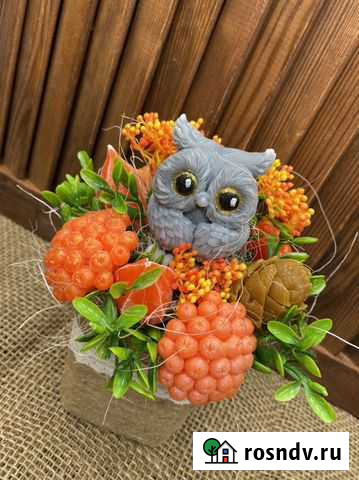 Осенний букет цветов из мыло Красногорск - изображение 1