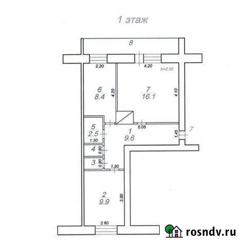 2-комнатная квартира, 48 м², 1/2 эт. на продажу в Лихославле Лихославль - изображение 1
