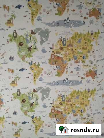 Обои карта для детской Хабаровск - изображение 1