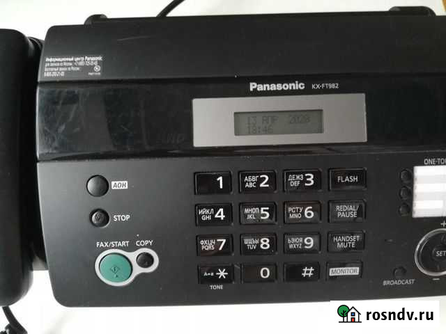 Факс Panasonic KX-FT982RU Новосибирск - изображение 1
