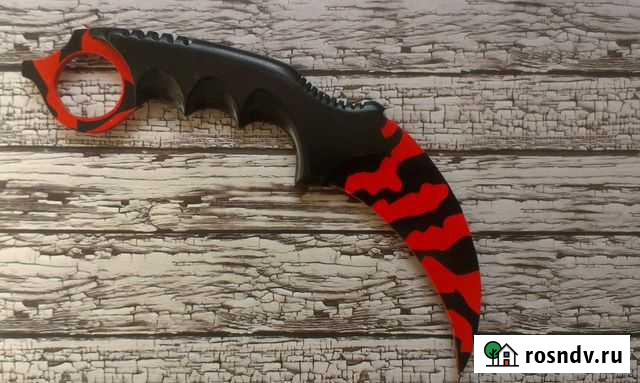 Керамбит игрушка пластиковый цвет Хаос Оренбург - изображение 1