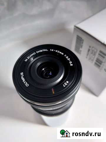 Объектив micro 4 3 olympus 14-42mm 1:3,5-5,6 Комсомольск-на-Амуре - изображение 1