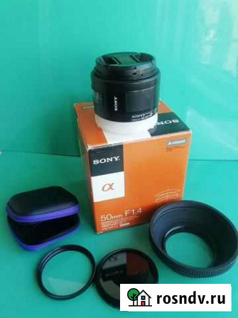 Объектив Sony A 50мм 1,4 Кропоткин - изображение 1