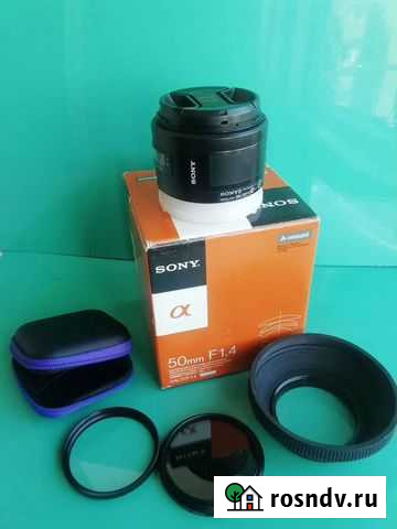 Объектив Sony A 50мм 1,4 Кропоткин - изображение 1