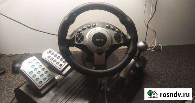 Игровой руль для компьютера Dialog gw-301 race win Гостилицы - изображение 1
