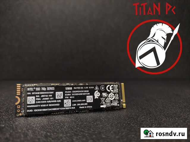 SSD Intel 760p 128gb nvme m.2 / Обмен Нижний Новгород - изображение 1