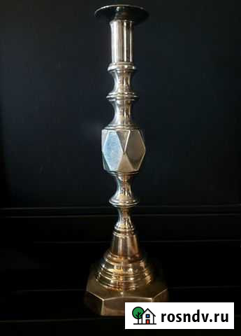 Антикварный посеребрённый подсвечник Мурино - изображение 1