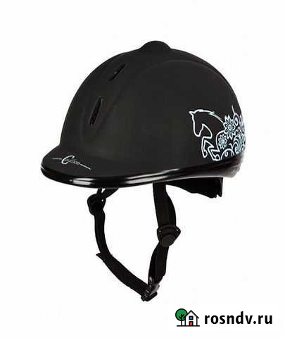 Шлем Beauty, черный для лошадей для езды Черкесск - изображение 1