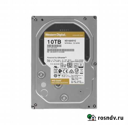 Жесткий диск HDD 10TB WD Gold Новый Астрахань - изображение 1