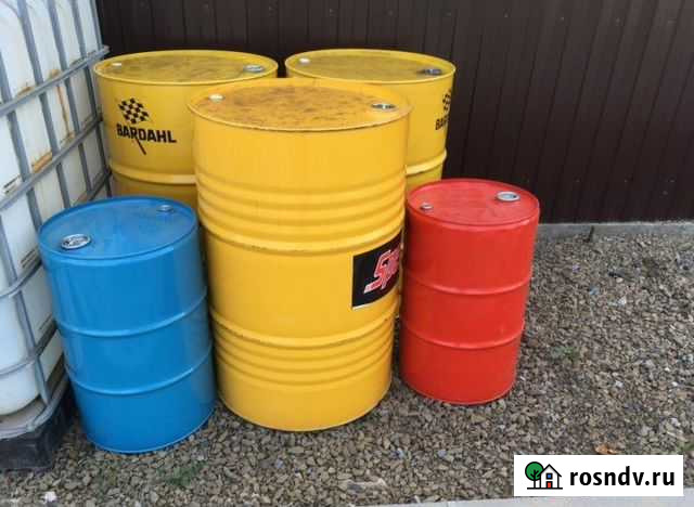 Бочка 205 л. Бу. желтая. Металлопрокат Чита - изображение 1