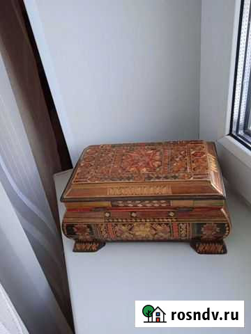 Шкатулка 70х годов, ручная работа Алексин - изображение 1