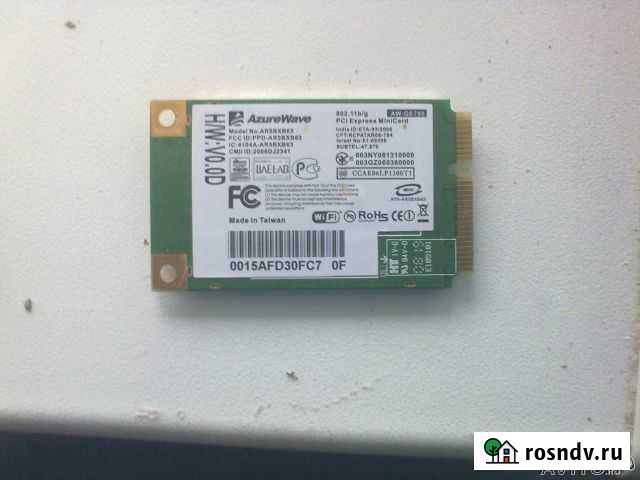 Wi-Fi(AW-GE780) 802/11b/g PCI mini card для ноутбу Крымск - изображение 1