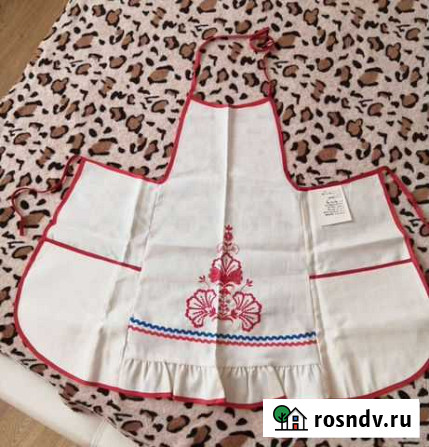 Фартук лён СССР новое Оренбург - изображение 1