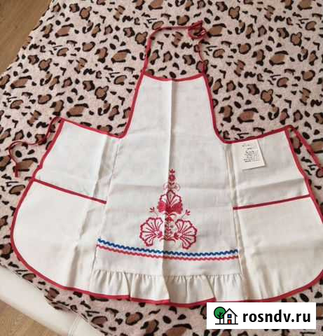 Фартук лён СССР новое Оренбург - изображение 1