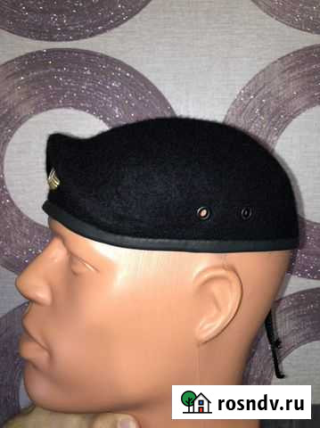 Берет черный отбитый размер 58 с кокардой Балашиха - изображение 1