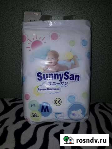 Трусики SunnySan 3(6-11кг) 58шт Гусь-Хрустальный - изображение 1