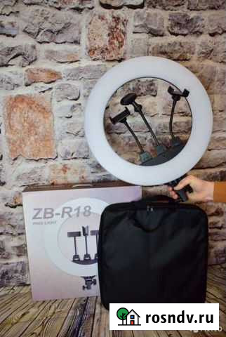 Кольцевая лампа 45см + штатив Новосибирск - изображение 1