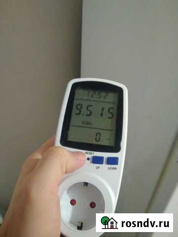 Розетка с ваттметром измеритель напряжения цифрово Уфа - изображение 1