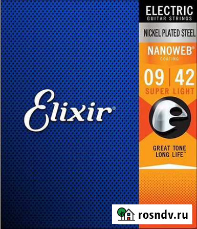 Струны для электрогитары Elixir 12002 nanoweb Иркутск - изображение 1