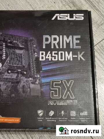 Материнская плата Asus prime b450m-k Калининград - изображение 1