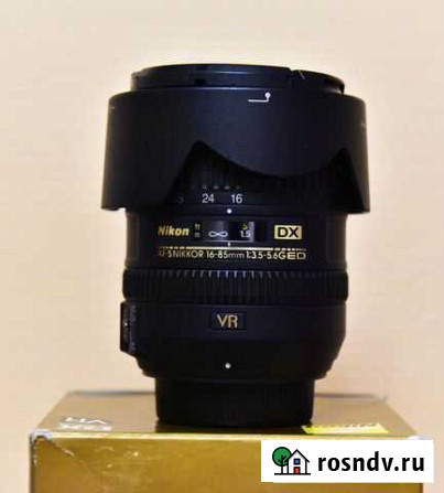 Объектив AF-S DX Nikkor 16-85mm f/3.5-5.6G ED VR Краснодар - изображение 1