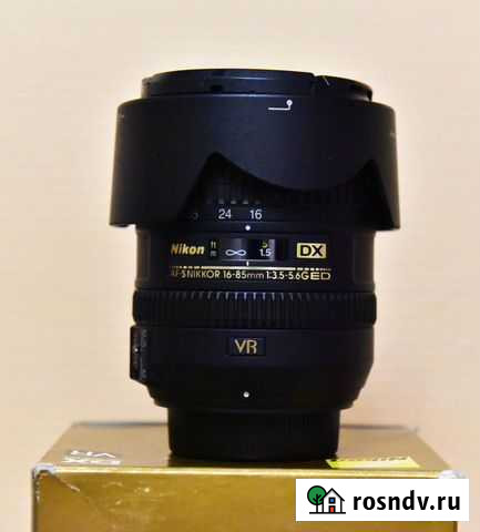 Объектив AF-S DX Nikkor 16-85mm f/3.5-5.6G ED VR Краснодар - изображение 1