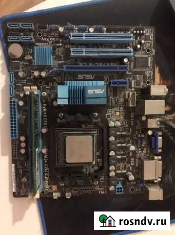 Процессор amd fx4300 + asus m5a78l-m le Челябинск - изображение 1