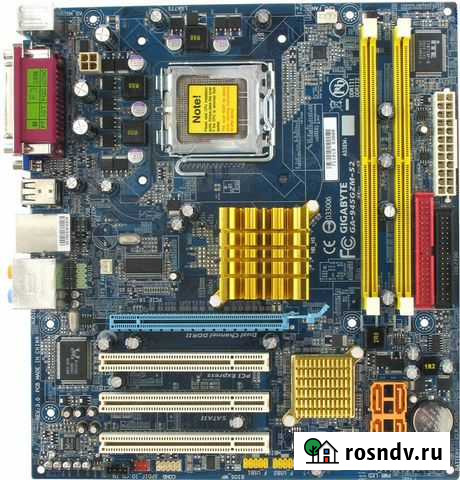Рабочая 775 Gigabyte Ga-945gzm-s2 Rev3.9 Уфа - изображение 1