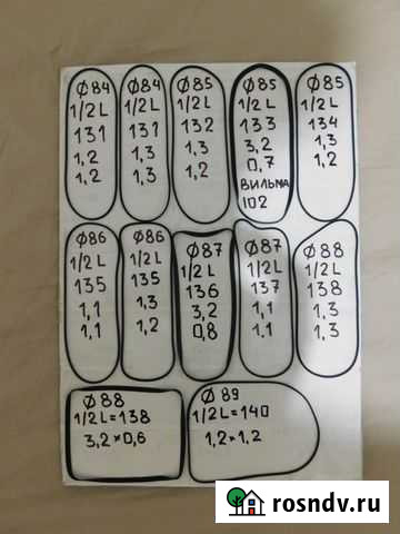 Пасики для магнитофонов диаметр от 84 до 89 мм Астрахань - изображение 1