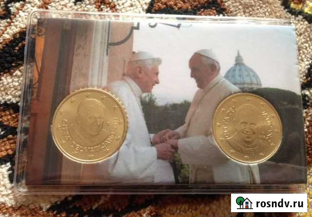2 монеты Ватикан. В буклете Сочи - изображение 1