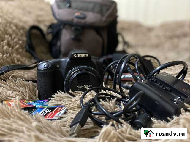 Зеркальный фотоаппарат canon eos 20d 50mm 1.8 Екатеринбург - изображение 1