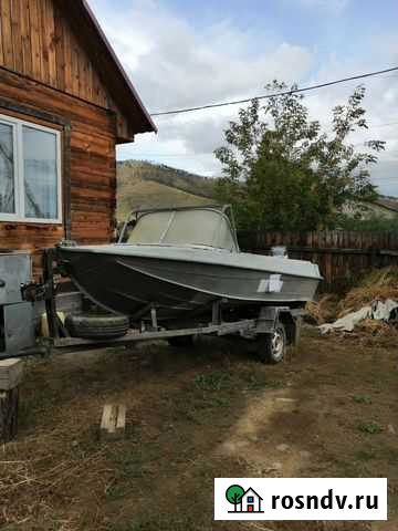 Продам Казанку 5м3 лодочный мотор Ямаха 60 прицеп Улан-Удэ - изображение 1