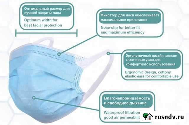 Маска медицинская (гигиеническая) Каменск-Шахтинский - изображение 1