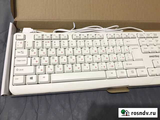 Клавиатура usb белая (новая) Курган - изображение 1