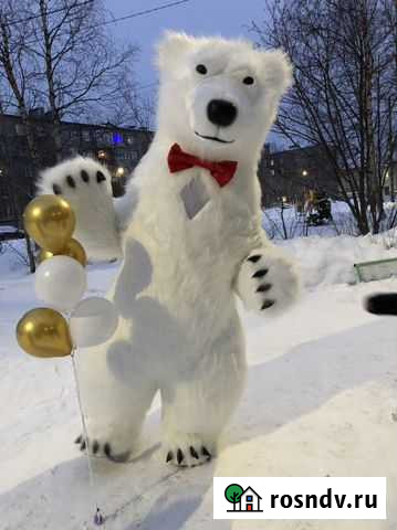 Белый мишка Арчи 2,6 метра Кемь - изображение 1