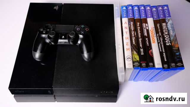 Игровая приставка PS4 Fat + 10 дисков Электросталь - изображение 1