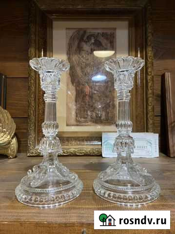 Антикварные подсвечники, Мальцовъ, 19век Астрахань - изображение 1