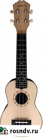 Укулеле(новая) denn,21дюйм,4ре струны,клен,коричне Красноярск - изображение 1