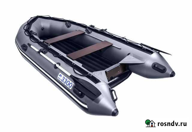 Надувная лодка пвх, apache 3300 нднд, графит Владивосток - изображение 1