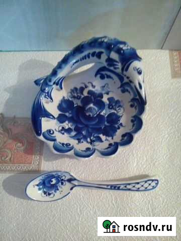 Икорница Гжель- Фарфор Астрахань - изображение 1