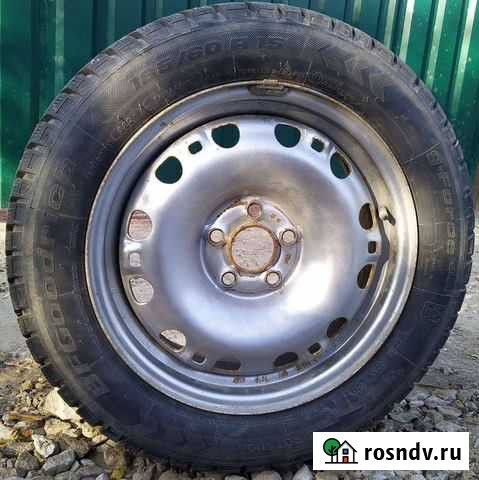 Комплект зимних колес Fabia/Polo R-15 5#100 Калуга - изображение 1