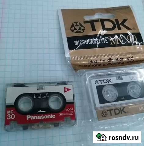 Микрокассеты TDK MC 90 Panasonic MC-30 Балашиха - изображение 1