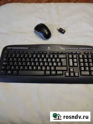 Беспроводная клавиатура и мышь logitech mk320 комп Хабаровск - изображение 1